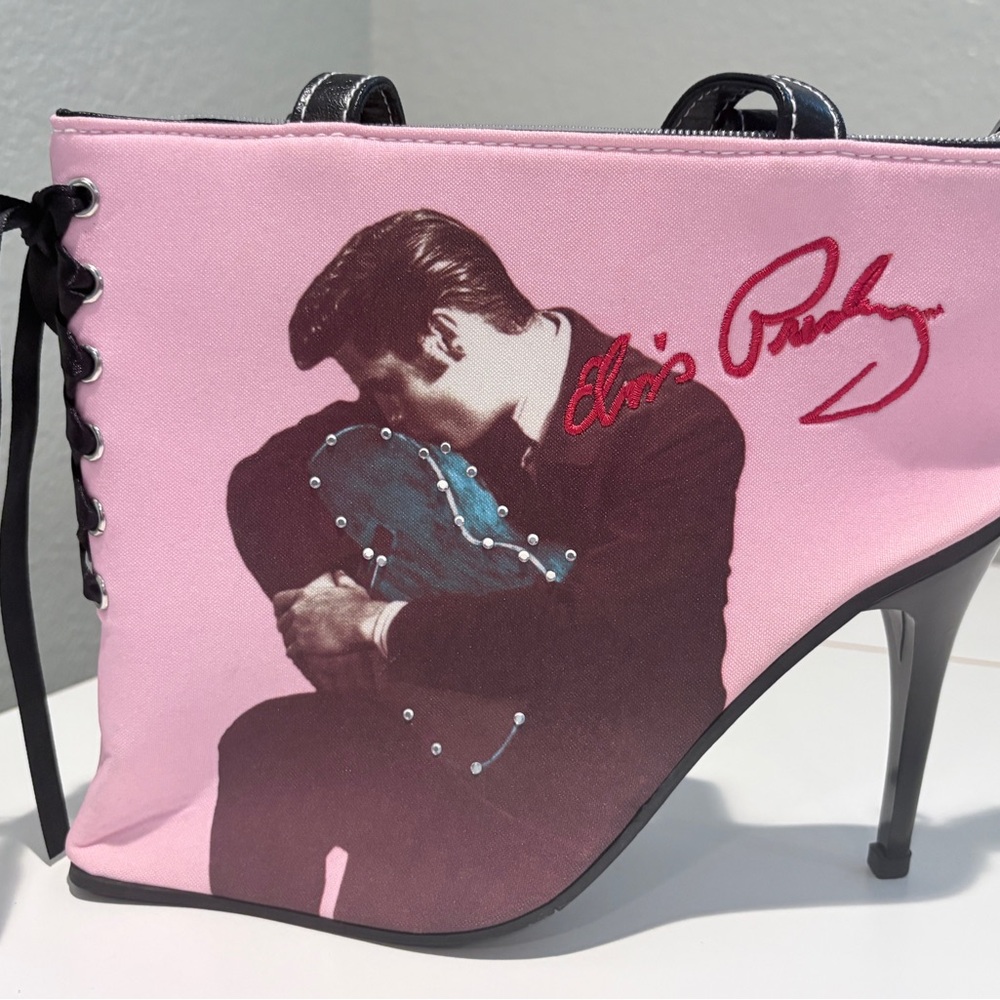 Ashley By 26 International Pink and Black Top-Handle Tote - Picture 4 of 12
